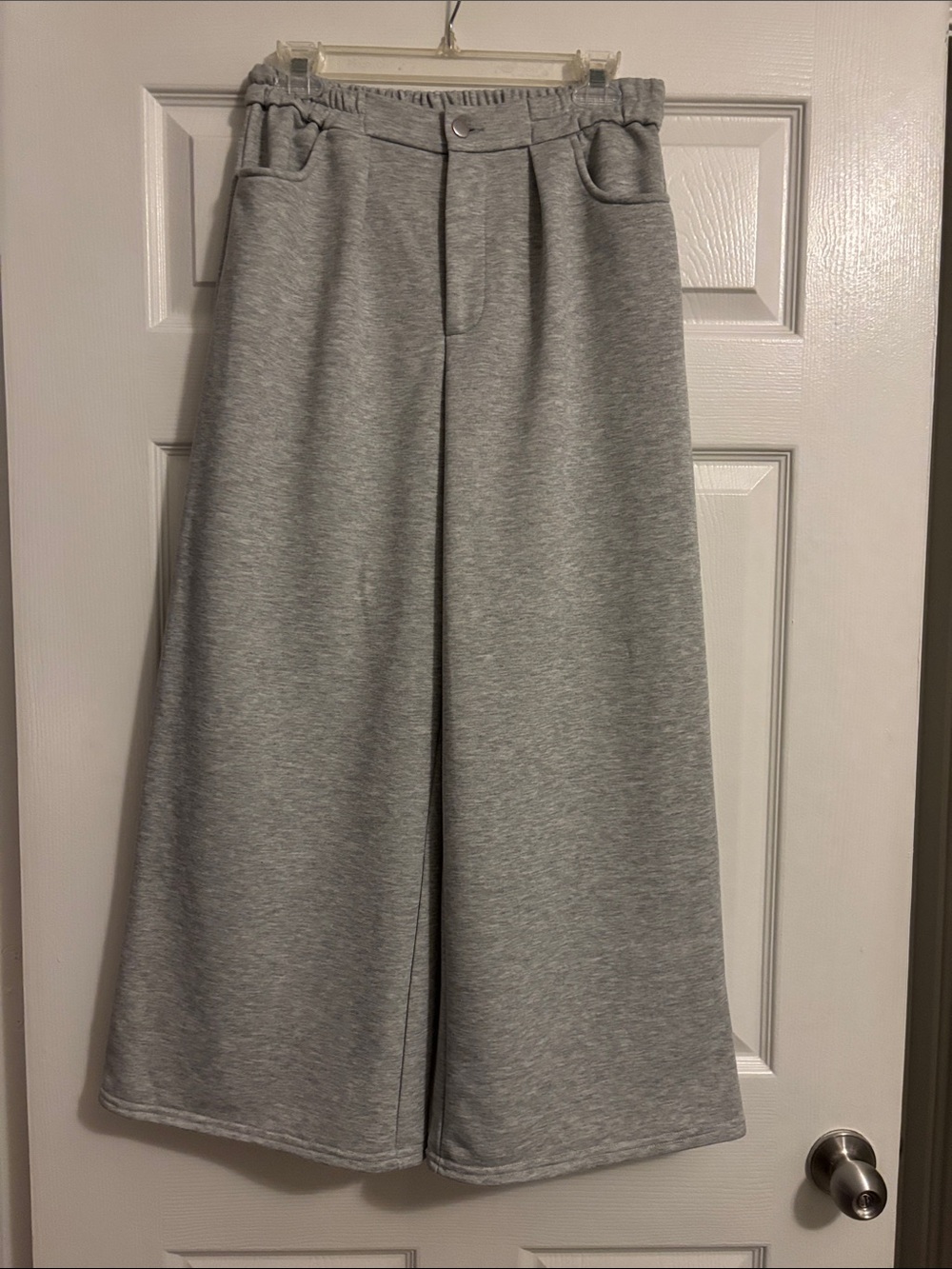 SHEIN Women’s Wide-Leg Grey Sweatpants